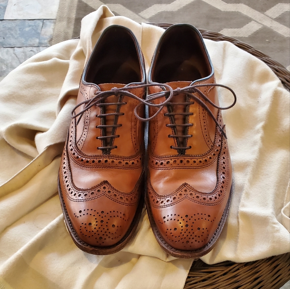 Allen Edmonds McAllister Wingtip Oxford, Brown 9 1/2 D